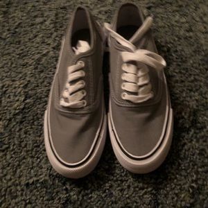 Gray sneakers
